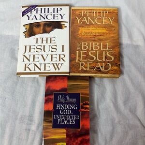 Philip Yancey (set of 3) books The Jesus I Never Knew, The Bible Jesus Read